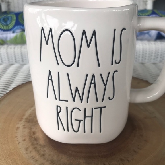 Rae Dunn Mom is always right mug - Picture 2 of 5